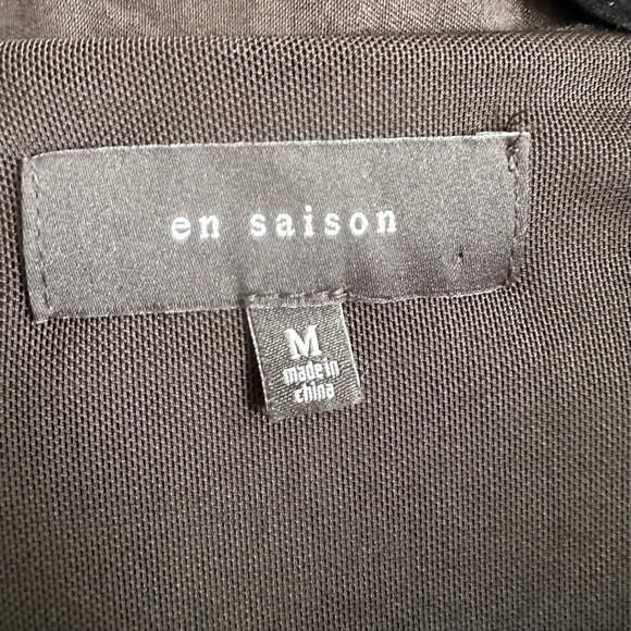 En Saison Lizette Satin Button Up Midi Dress. Size Medium. - Picture 6 of 9